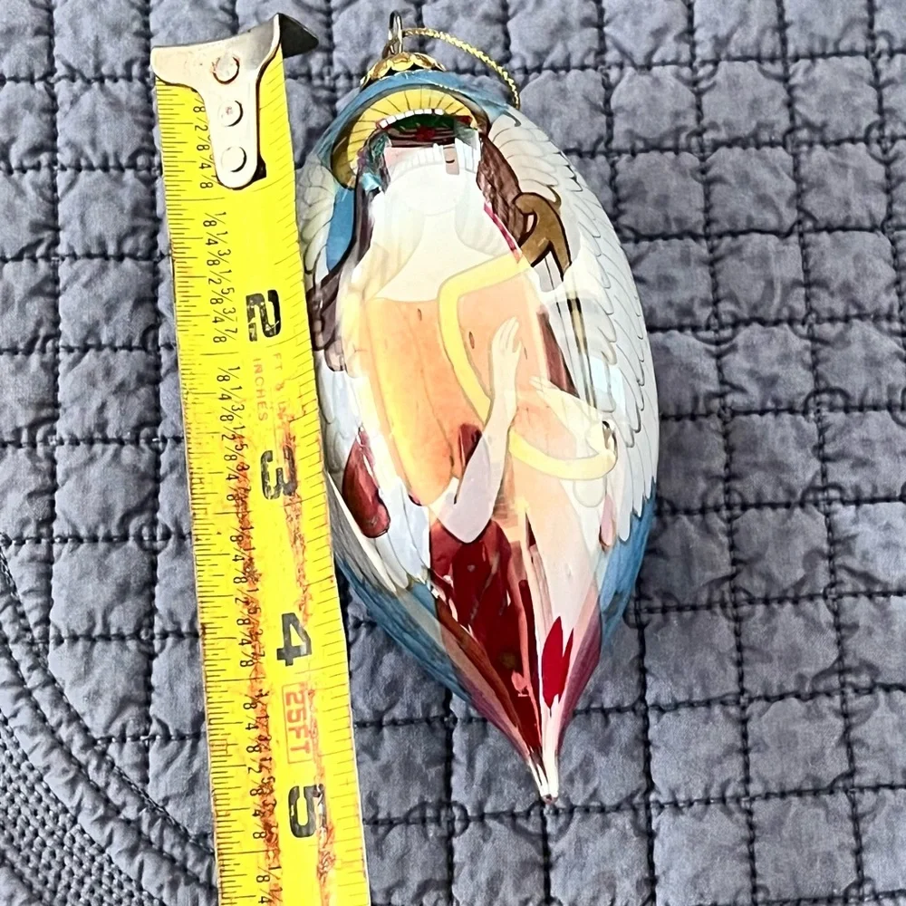 Pier 1 Imports Christmas Glass Ornament Li Bien Angle In Orignal‎ Box
